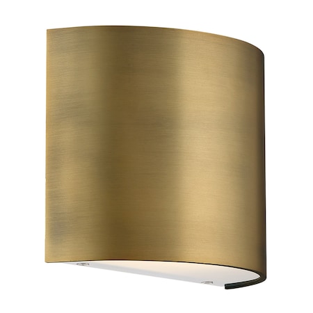 Dweled Pocket 7in LED Wall Sconce in Aged Brass WS-309